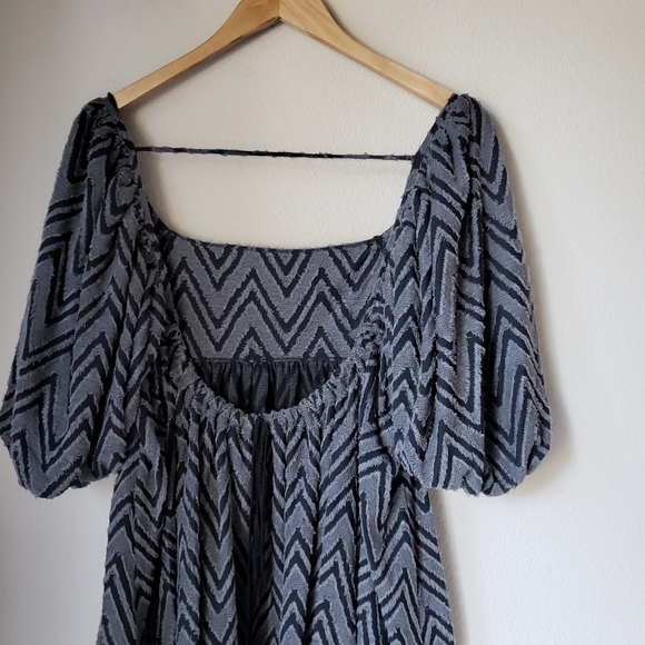 ❗SOLD OUT❗Free People | [Black] Wavy Baby Tunic Dress - Picture 13 of 16